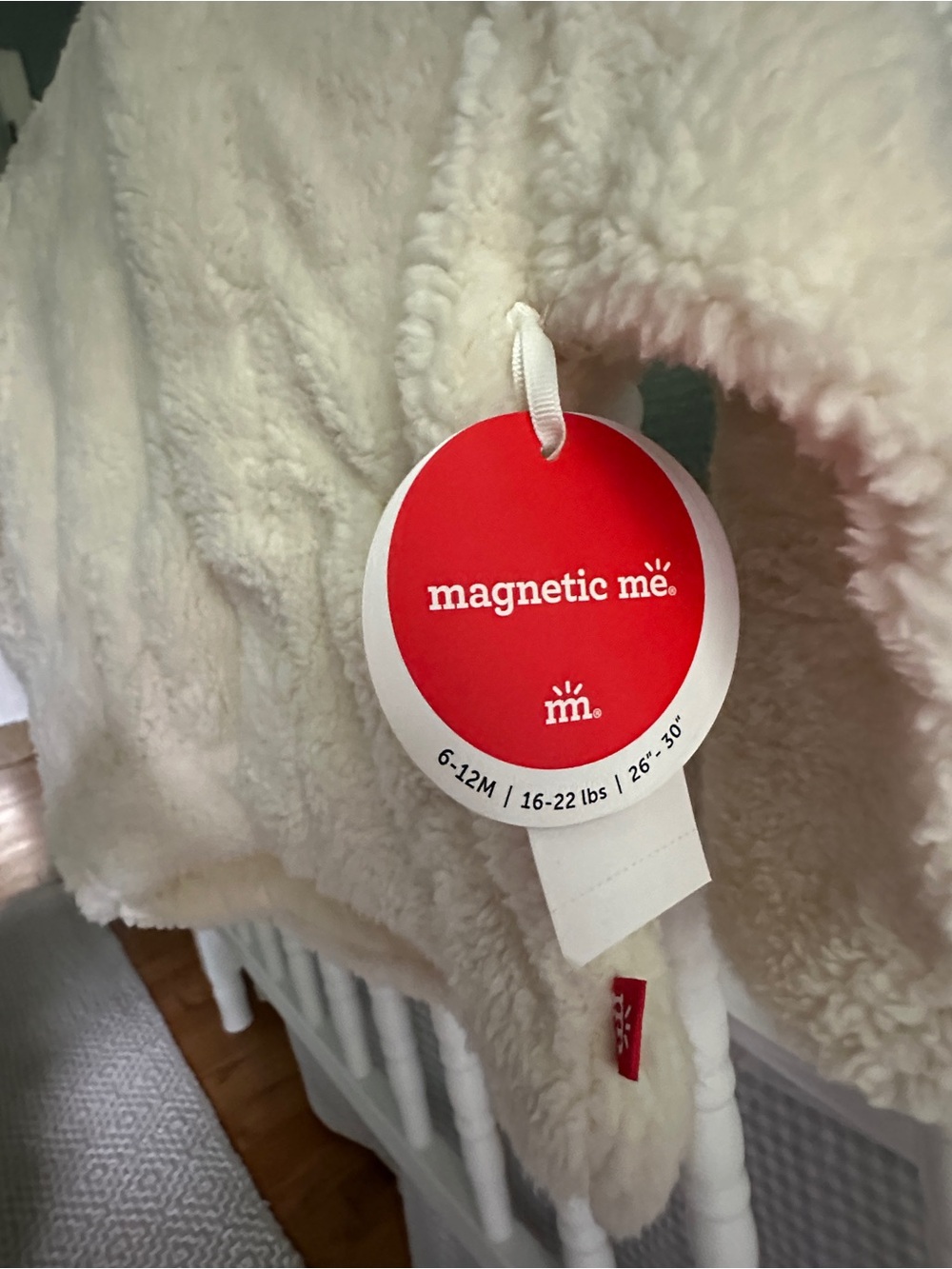 Magnetic Me Minky Jacket NWT 6-12 m Cream - Picture 5 of 6